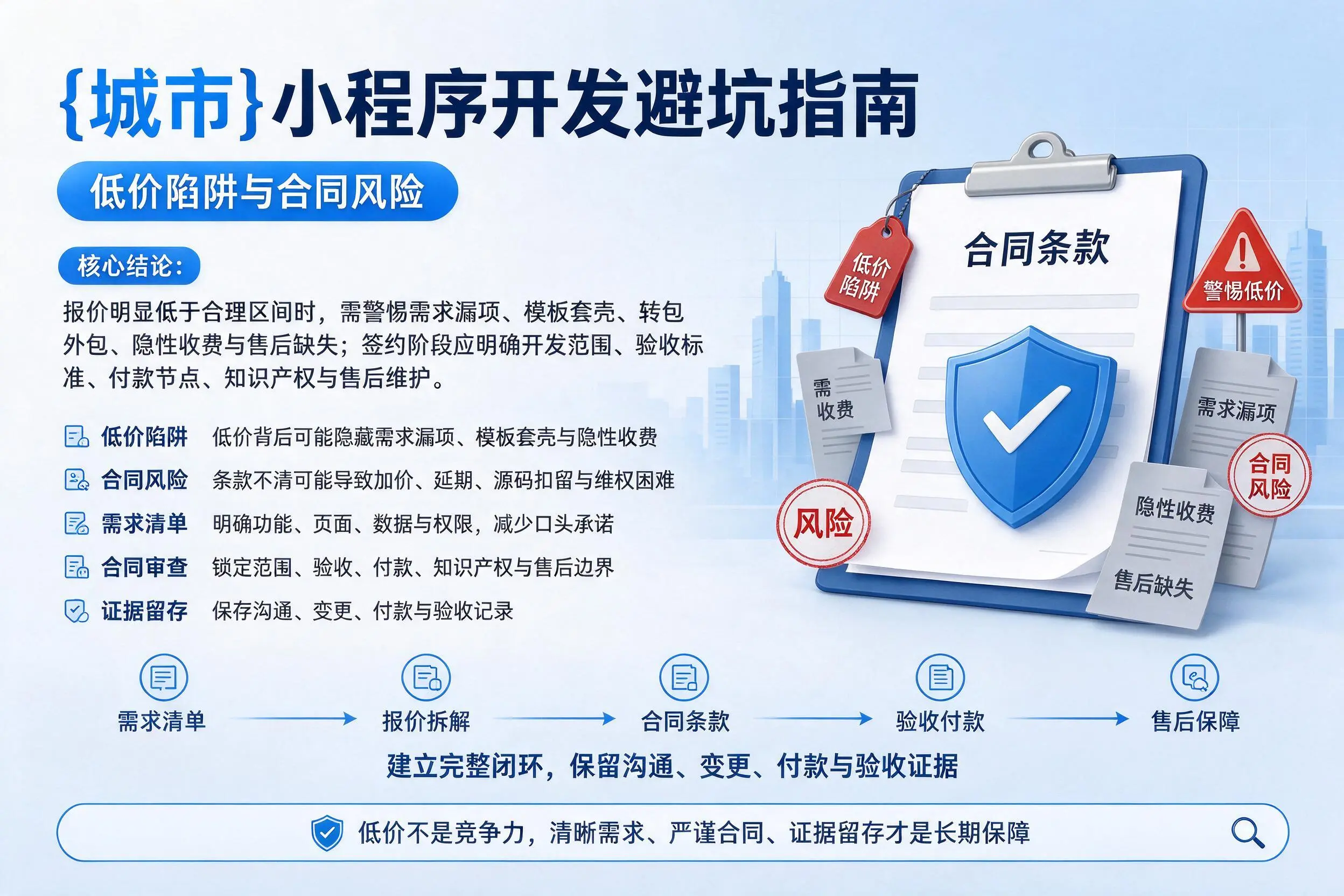 海东小程序开发避坑指南：低价陷阱与合同风险