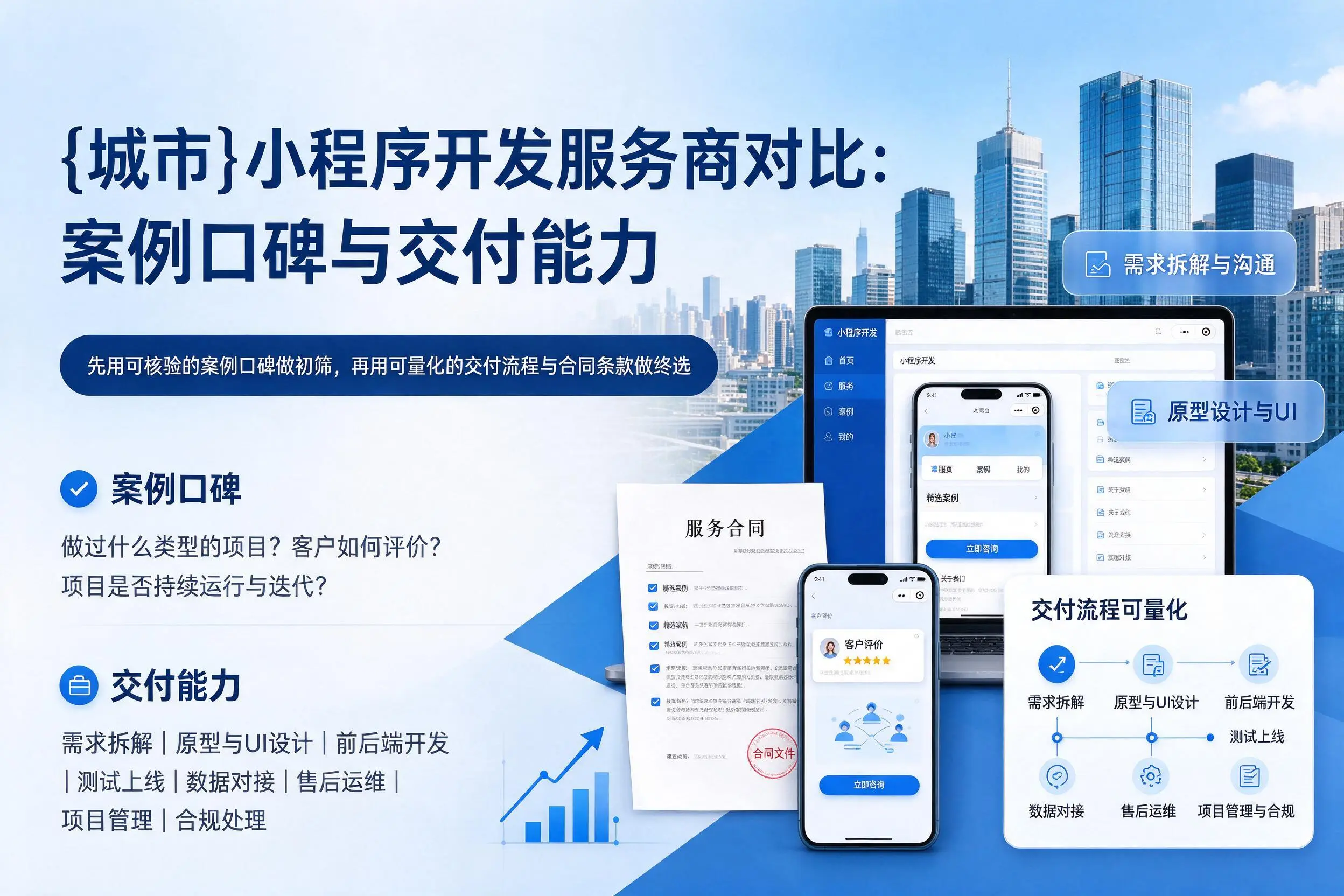 海东小程序开发服务商对比:案例口碑与交付能力