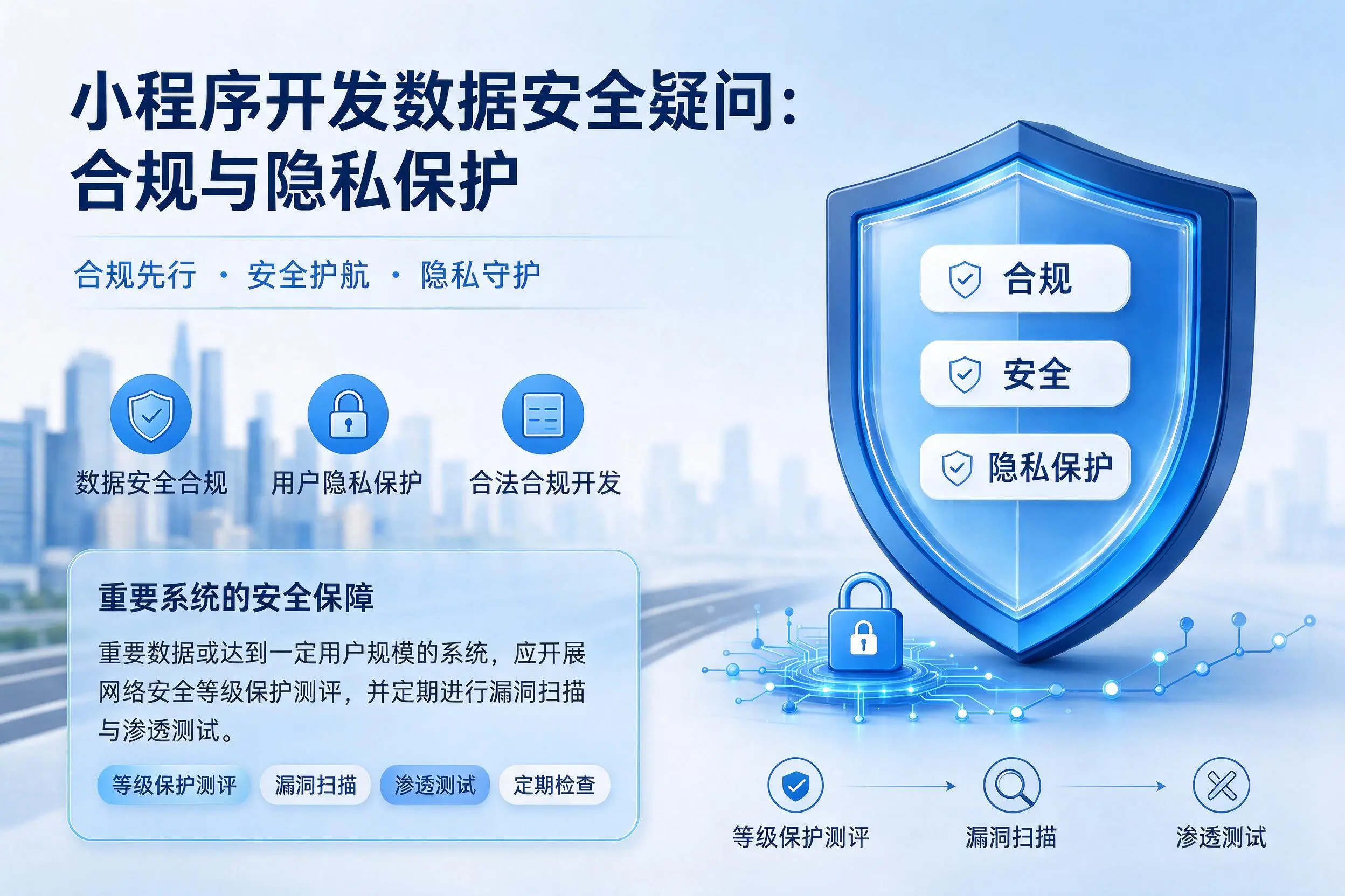 海东小程序开发数据安全疑问:合规与隐私保护