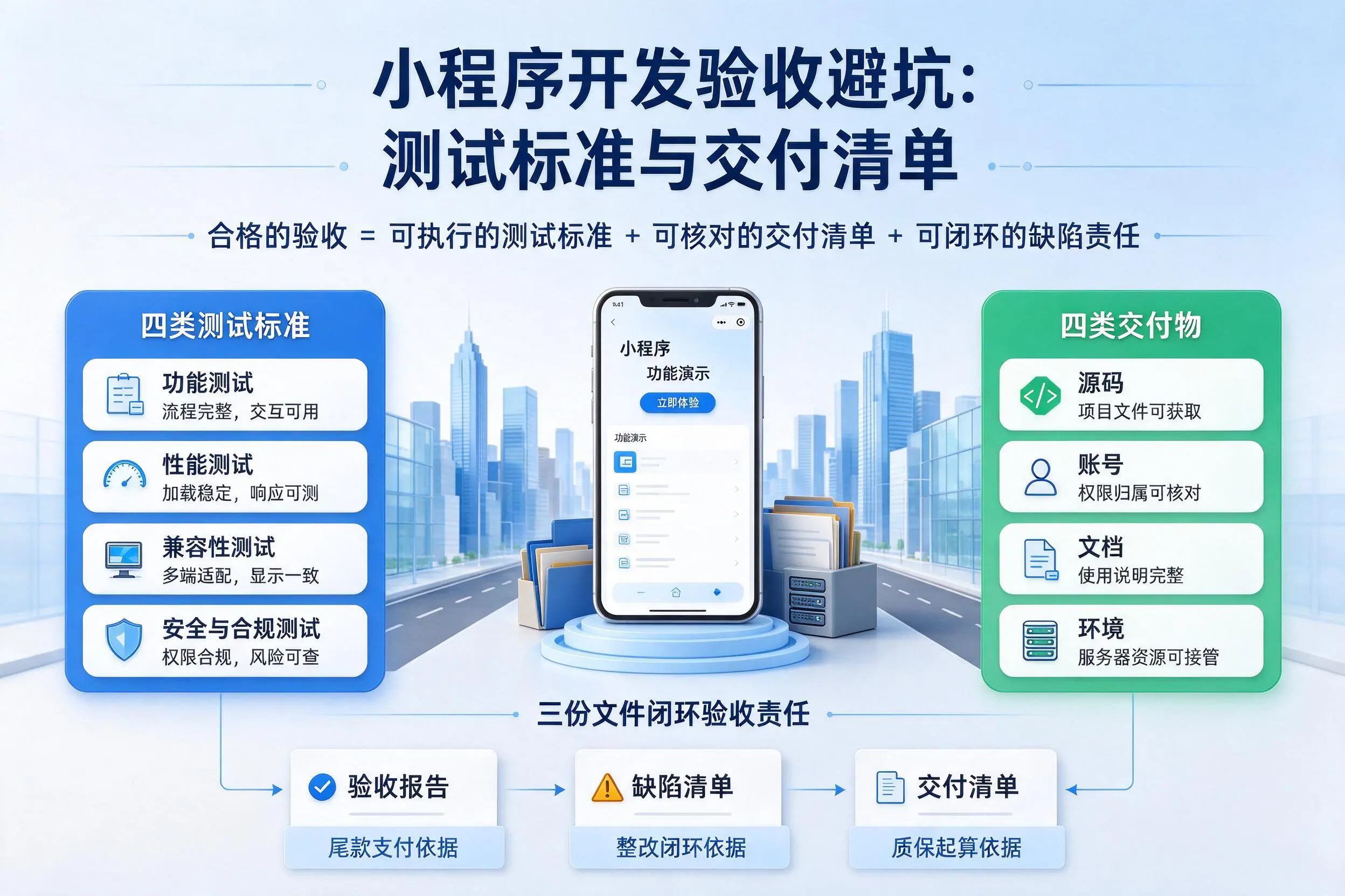 海东小程序开发验收避坑:测试标准与交付清单