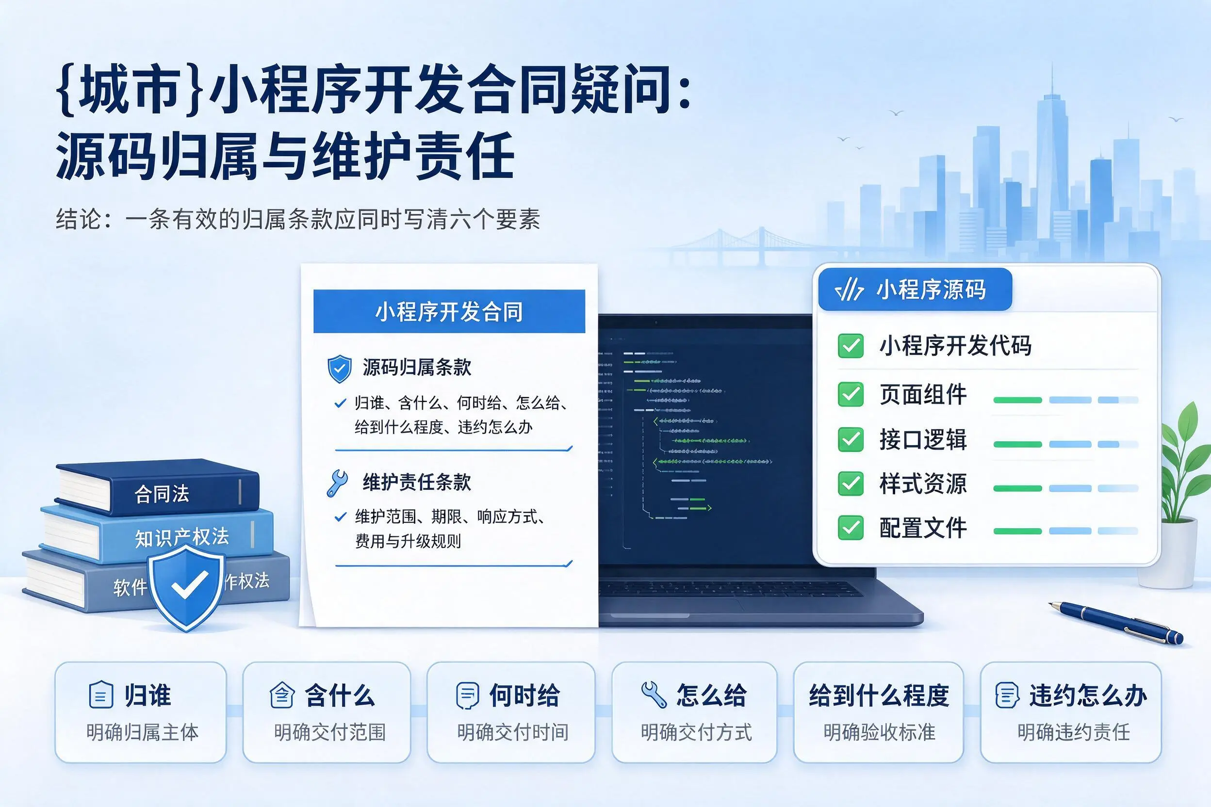 海东小程序开发合同疑问：源码归属与维护责任
