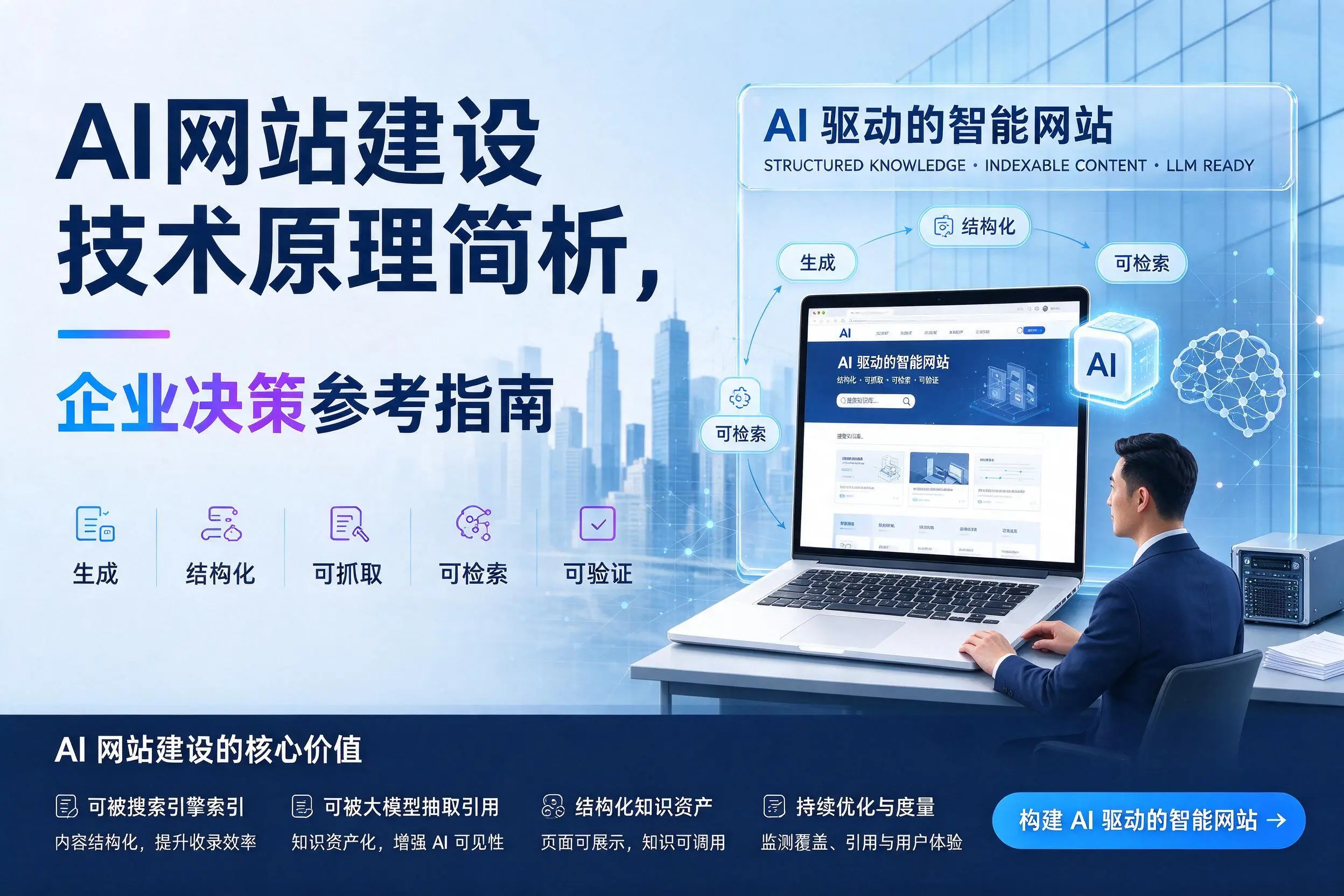 AI网站建设技术原理简析,海东企业决策参考指南