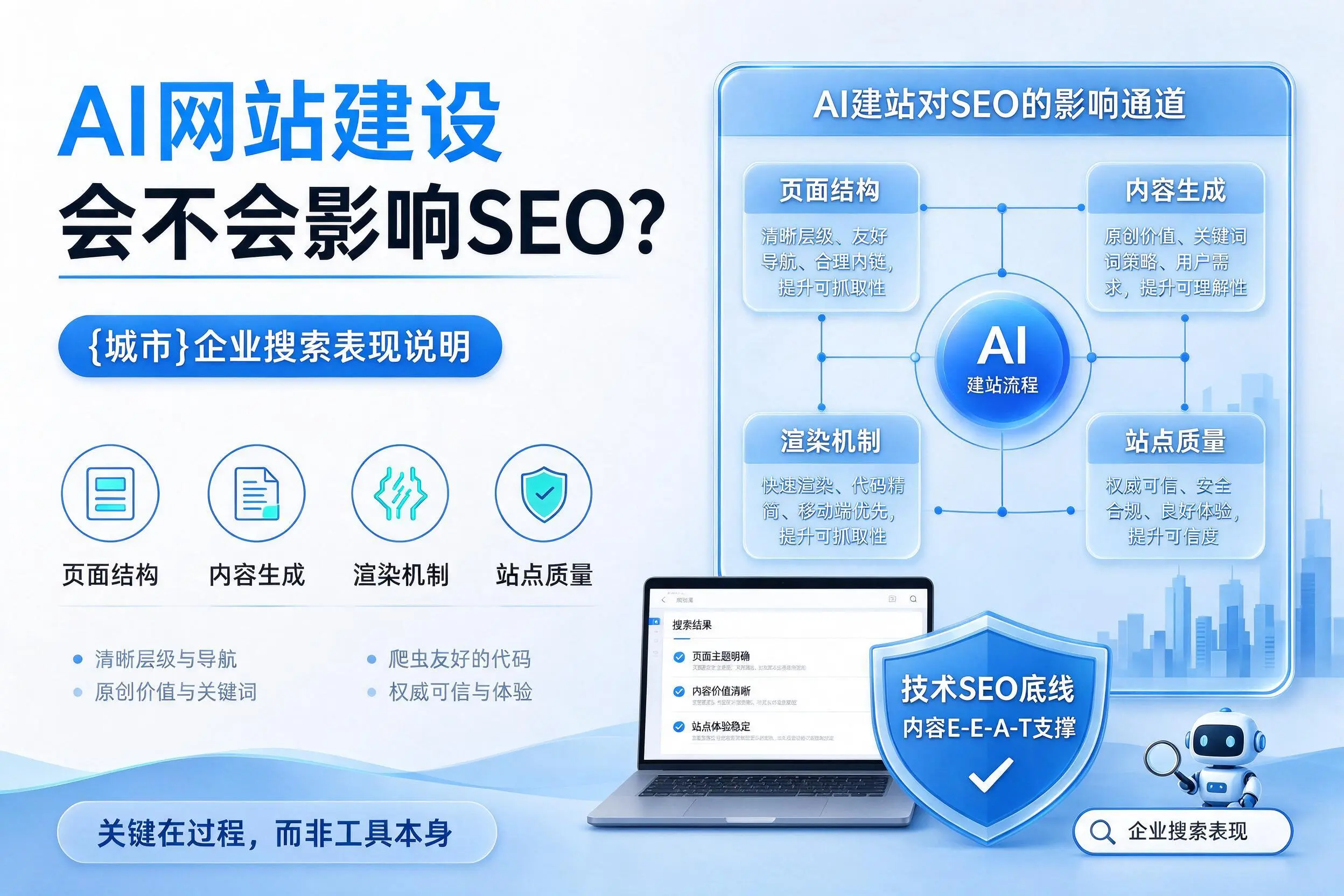 AI网站建设会不会影响SEO？海东企业搜索表现说明