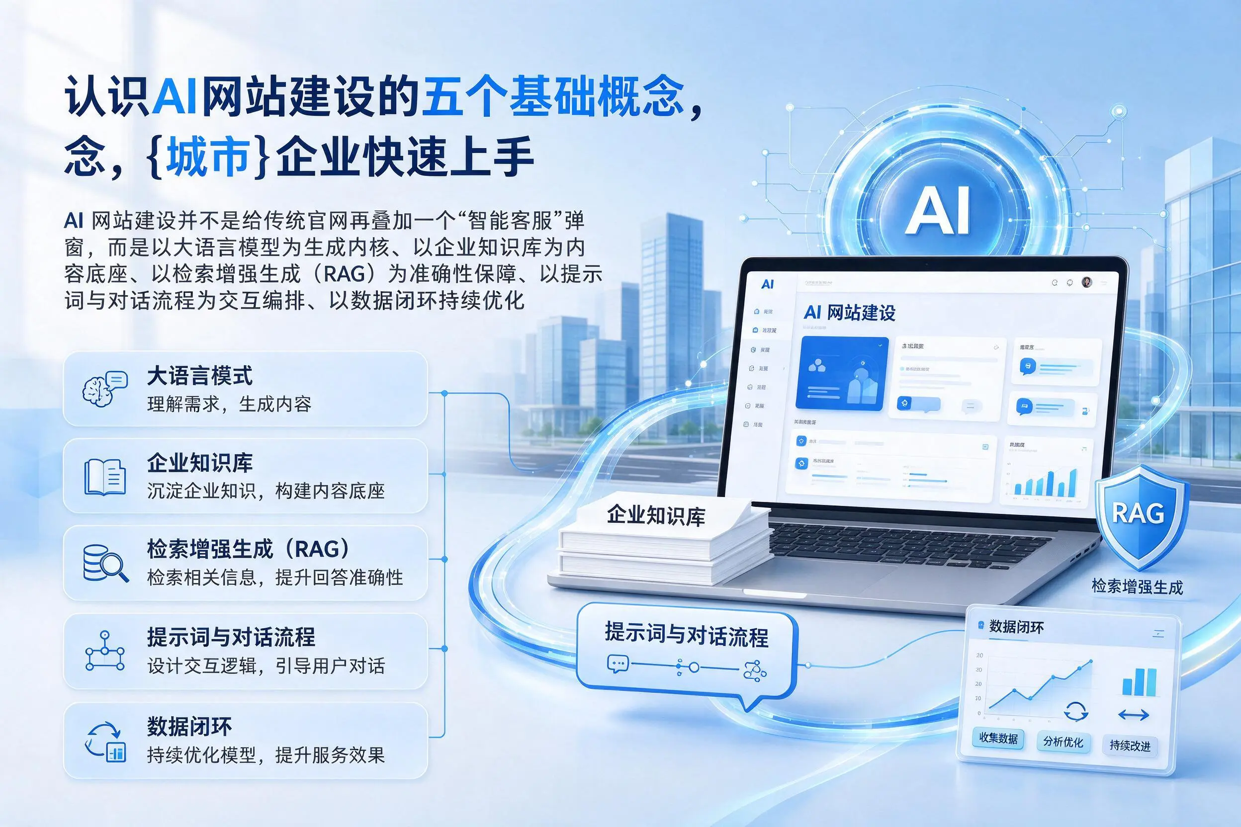 认识AI网站建设的五个基础概念，海东企业快速上手