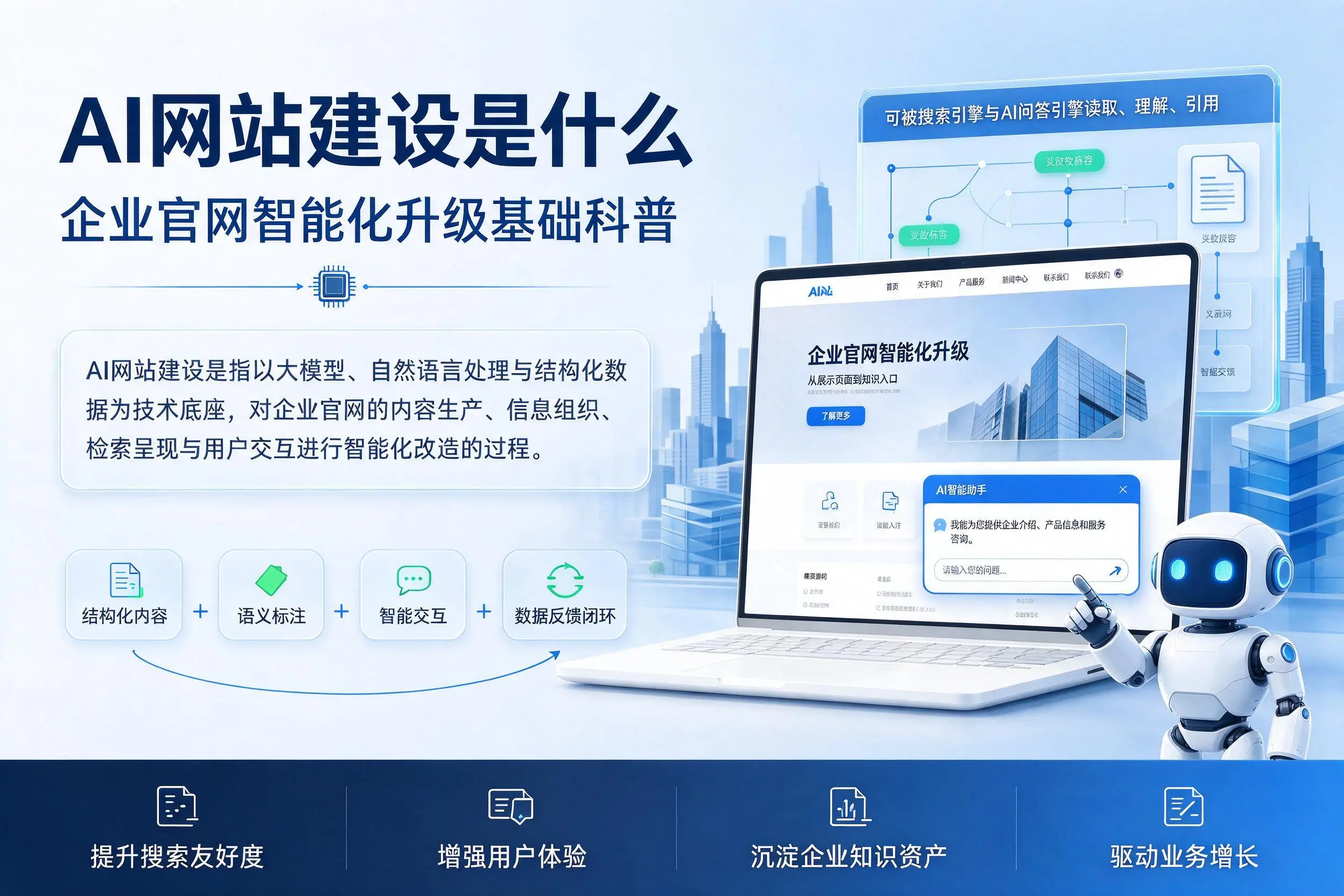 AI网站建设是什么:海东企业官网智能化升级基础科普