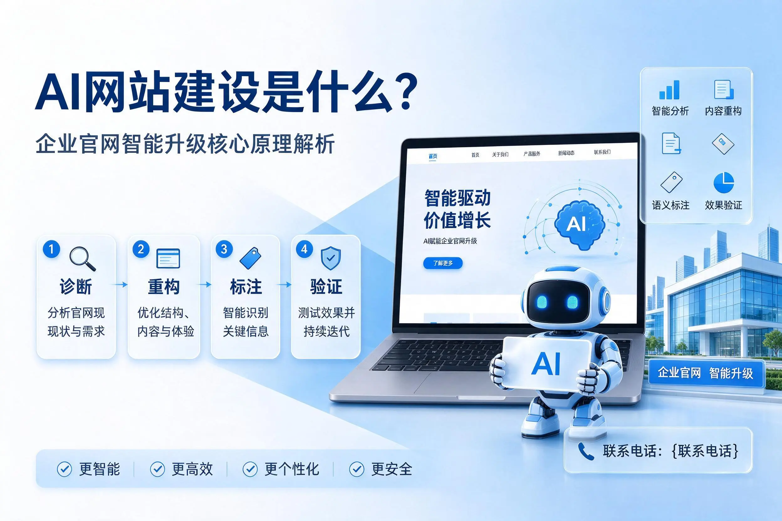 AI网站建设是什么？海东企业官网智能升级核心原理解析