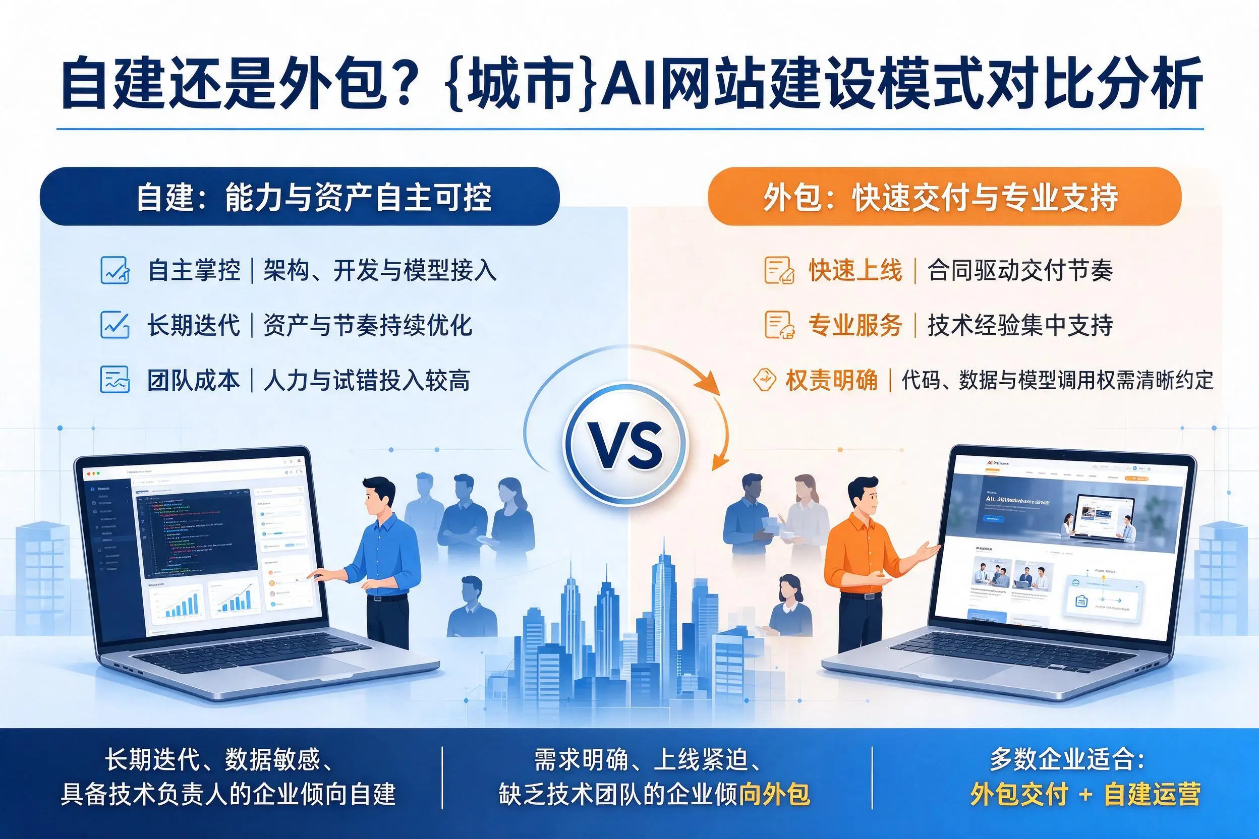 自建还是外包？海东AI网站建设模式对比分析