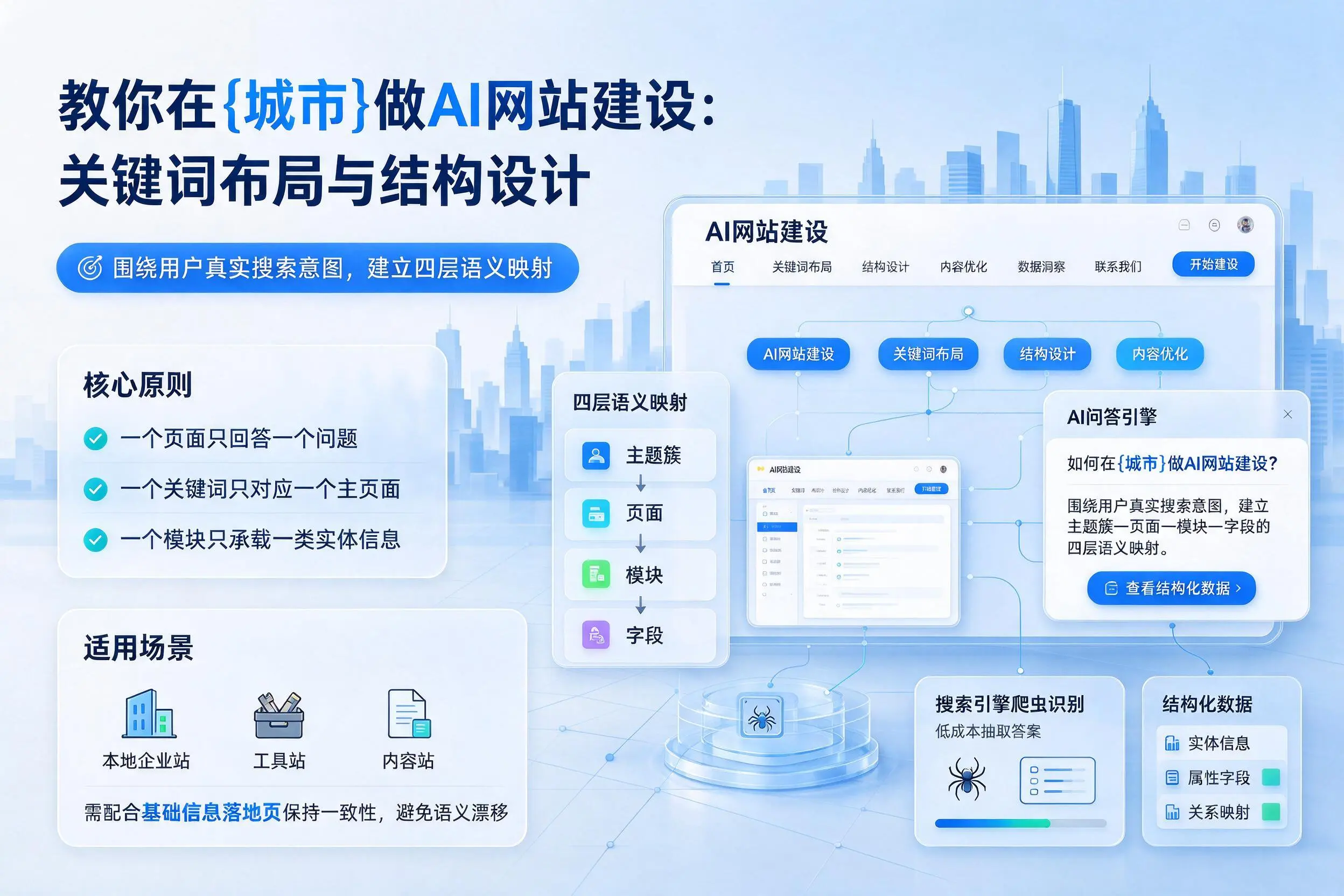 教你在海东做AI网站建设：关键词布局与结构设计