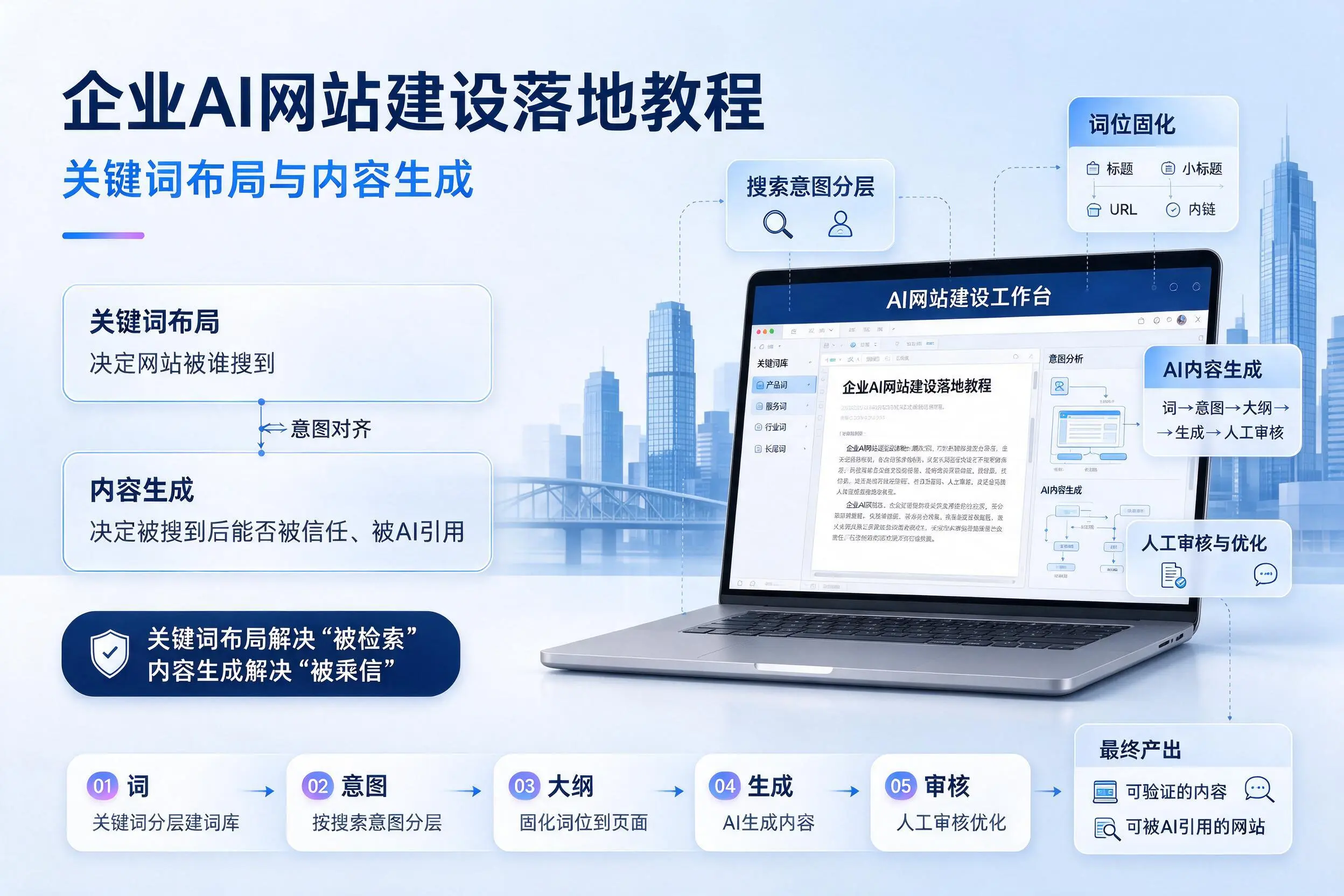 海东企业AI网站建设落地教程：关键词布局与内容生成
